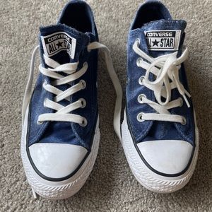 Blue Suede Converse Size 6